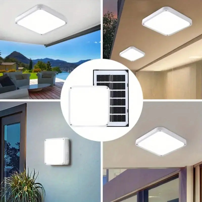 Solar-Powered LED Ceiling Light