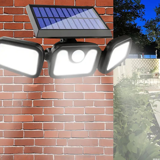 🔒 Solar Security Light with Motion Sensor