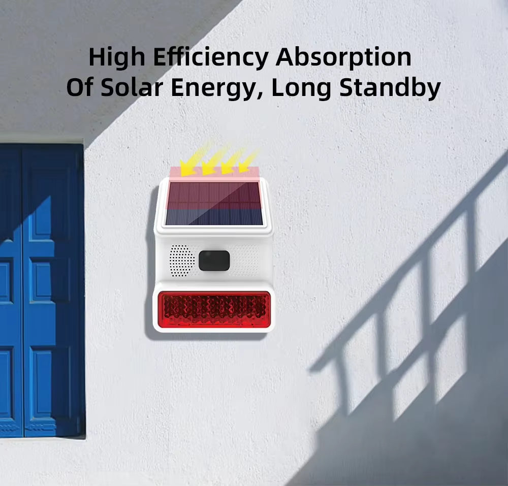 EcoVision 433MHz Solar Wireless Outdoor Alarm