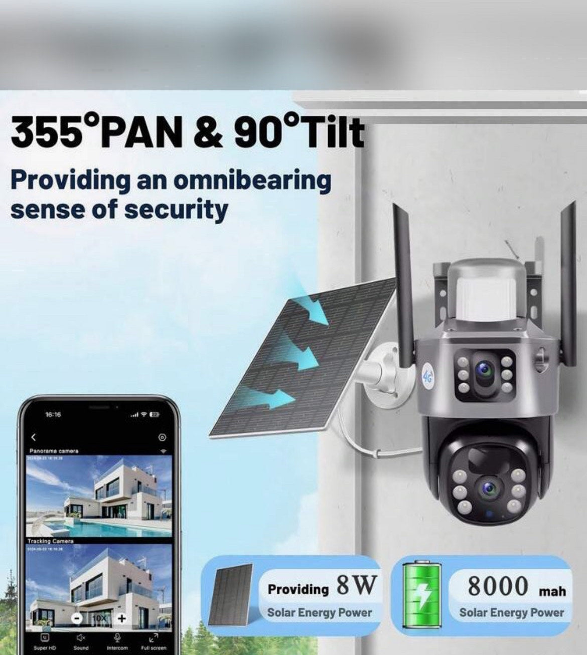 ECO Pro 10x Zoom 4K Solar Camera