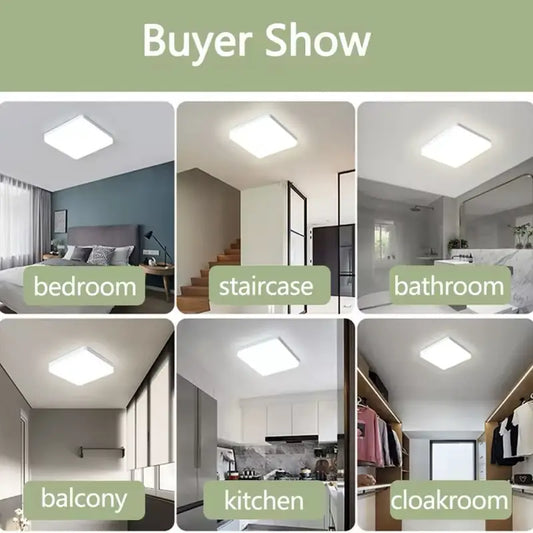 Solar-Powered LED Ceiling Light