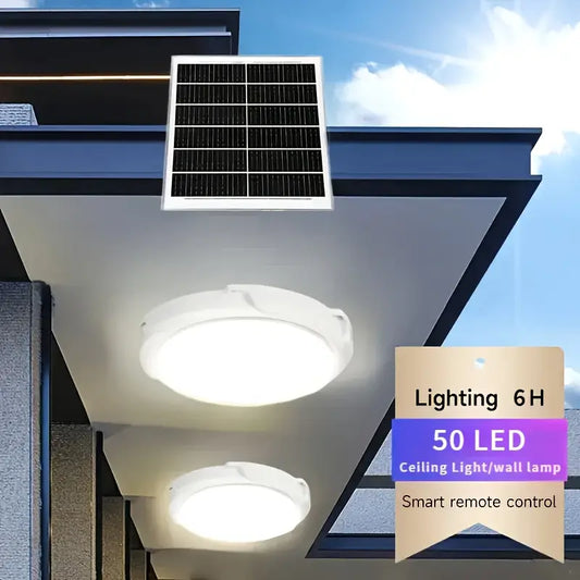 50 LED Solar Outdoor Wall Light